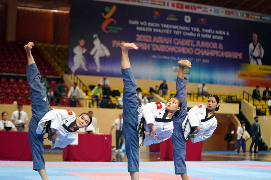 Taekwondo phát triển khá rộng rãi tại Việt Nam